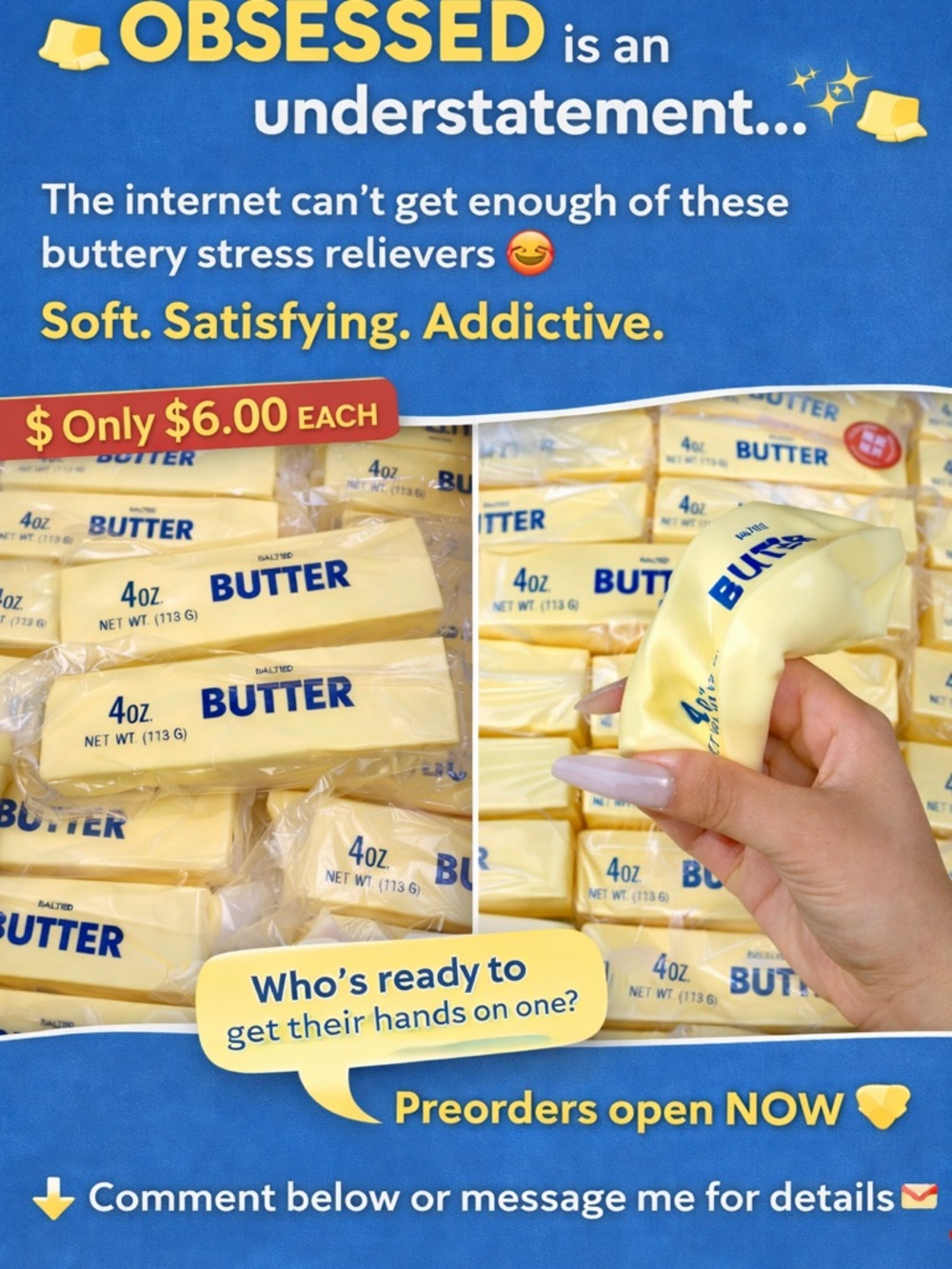 Butter Yellow Scented Squishy by Butter